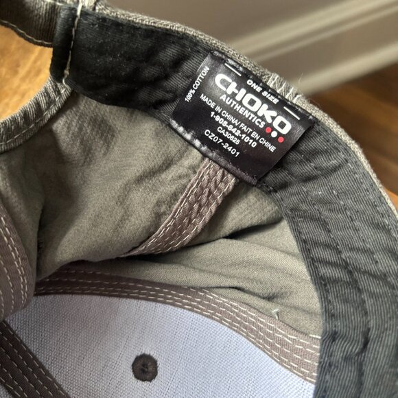 NWOT JEEP Choko distressed baseball hat cap faux leather new, never worn - Picture 5 of 6